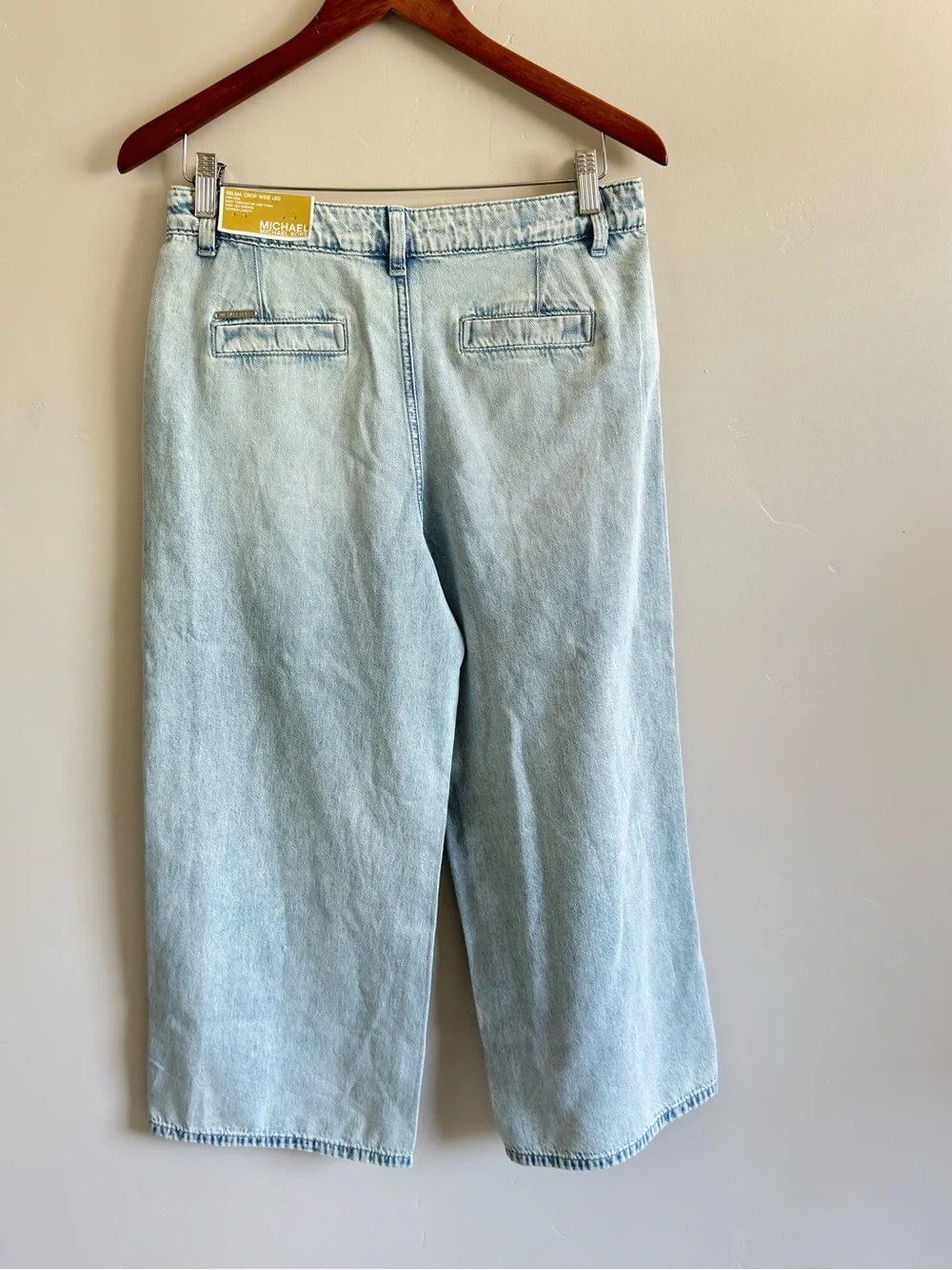 Michael Kors Selma Crops Wide Leg High Rise Pants Size 6 NWT